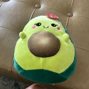 Squishmallow avocado green with brown pit